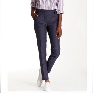 Equipment Carla Polka Dotted ,High Rise Tapered Leg Navy White Pants Size 4